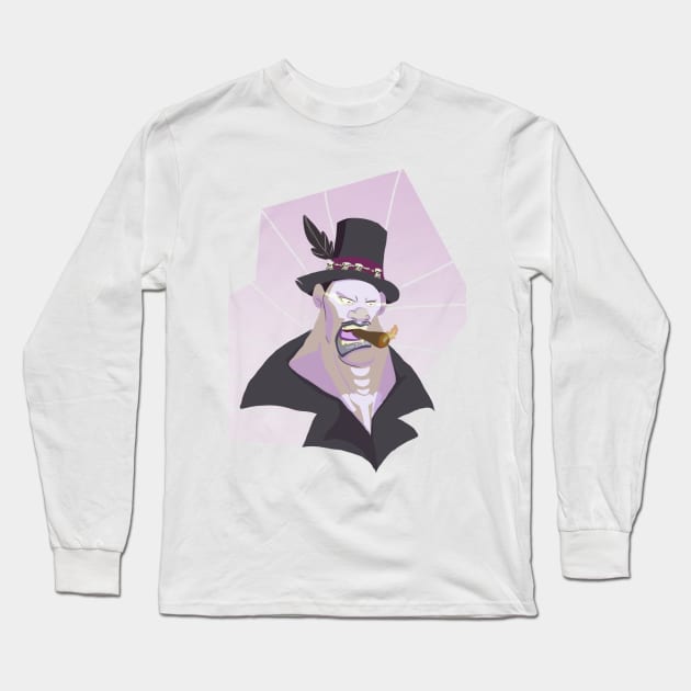 baron samedi Long Sleeve T-Shirt by dgdodraw